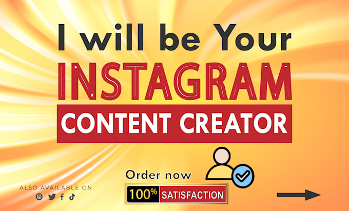 Bestseller - be your instagram content creator