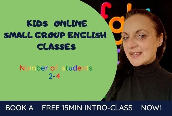 Gig Preview - Teach kids group english classes online