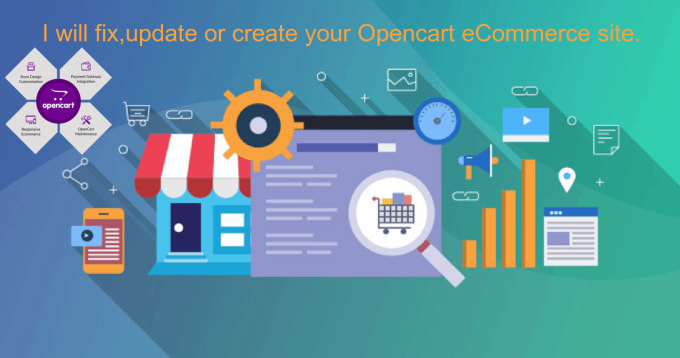 Gig Preview - Fix update or create your opencart ecommerce store