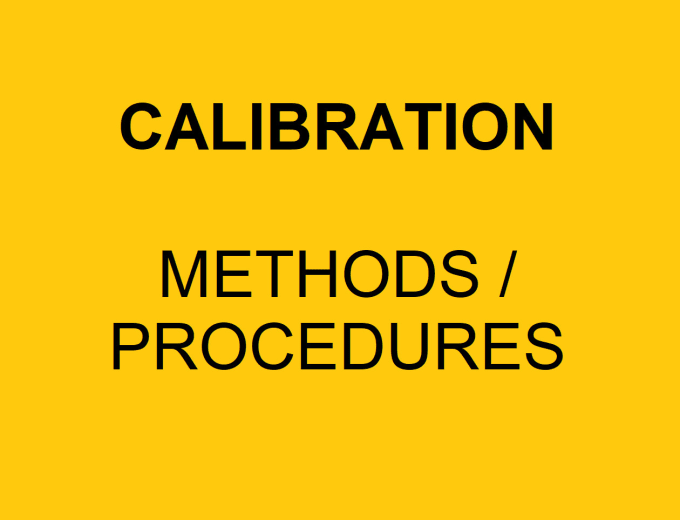 Gig Preview - Write, rewrite or update your calibration procedures