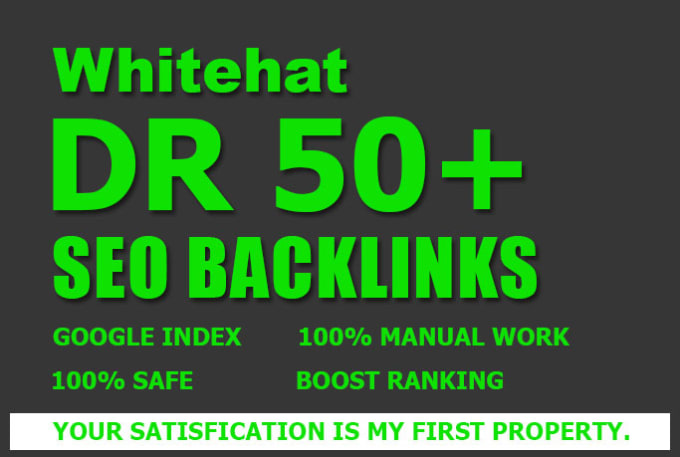 Gig Preview - High quality dofollow SEO backlinks da 50 plus authority