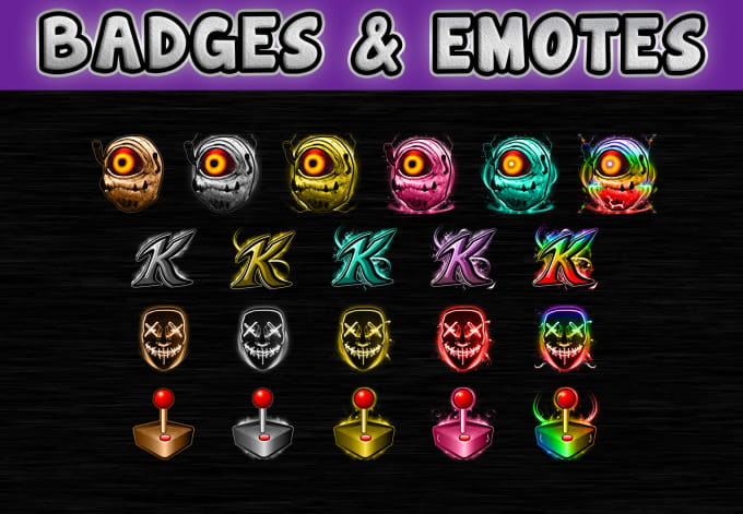 Twitch Badges for Twitch Streamers, Unique Twitch Badges, Twitch Badge