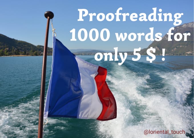 Gig Preview - Proofread and correct your french documents