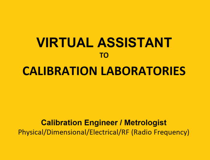 Gig Preview - Be a virtual assistant to calibration laboratories