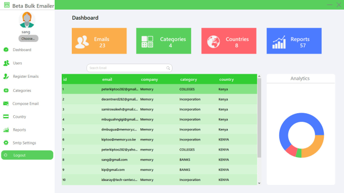 Gig Preview - Develop a bulk email sender and mailing list management system