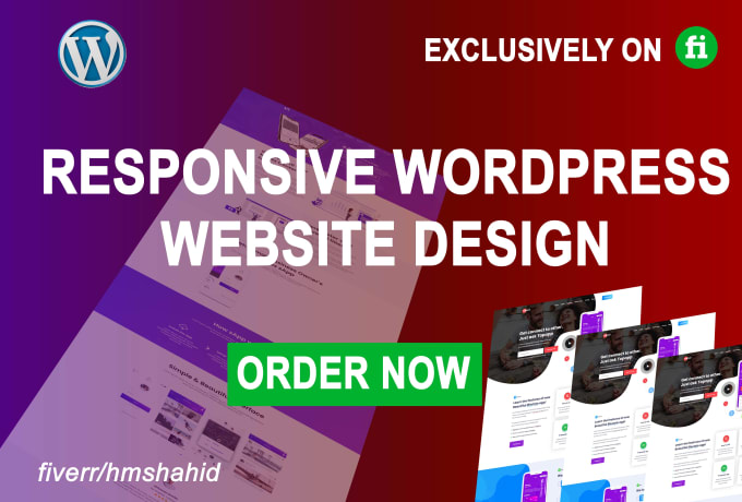 Bestseller - design responsive wordpress website and wordpress blog