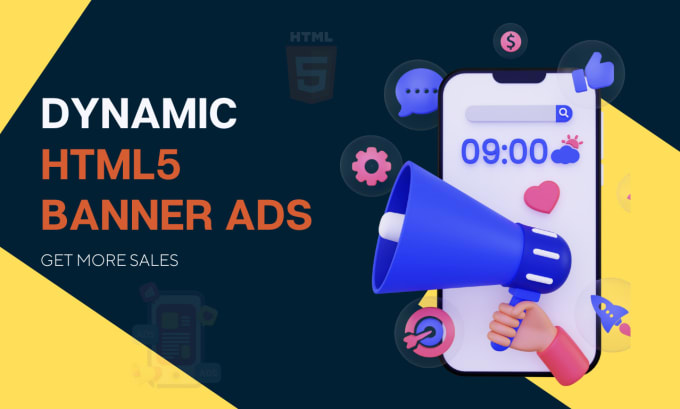 Gig Preview - Create attractive dynamic html5 banner ads