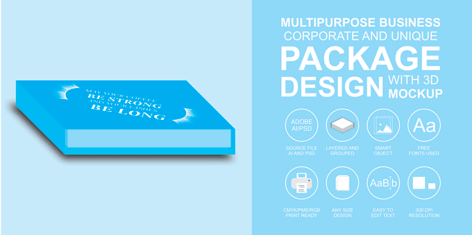 Gig Preview - Design an eyelash box with a 3d mockup