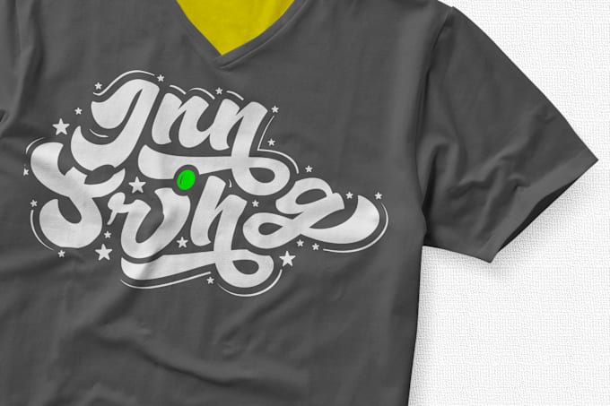 Gig Preview - Design handwritten, dj band, text logo for t shirt