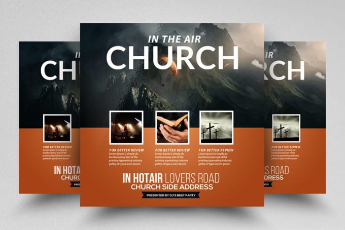 Gig Preview - Design church flyers posters