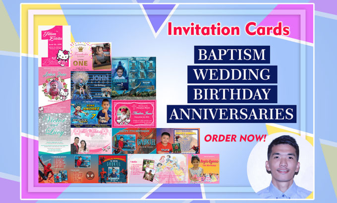 Gig Preview - Do custom made birthday, wedding, anniversary invitations