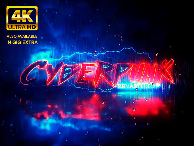 Gig Preview - Create cyberpunk neon light metallic glow logo reveal intro animation video