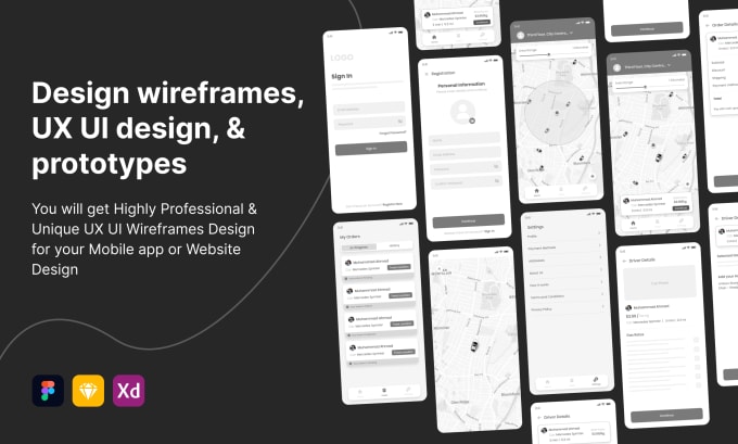 Gig Preview - Design wireframes, UX UI design, and prototypes