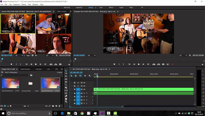 Gig Preview - Fast and professional multicamera video editing