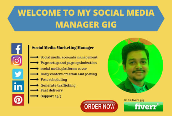 Gig Preview - Be your best social media coordinator and manager