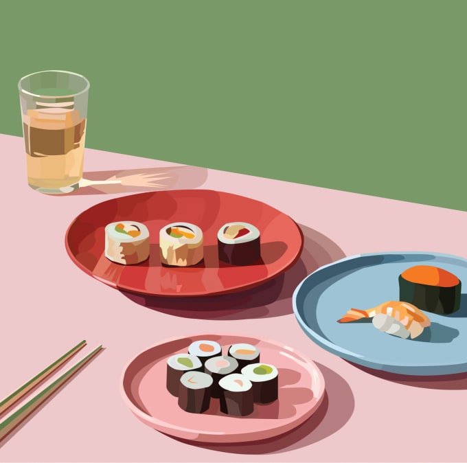 Gig Preview - Create delicious food and drink illustrations