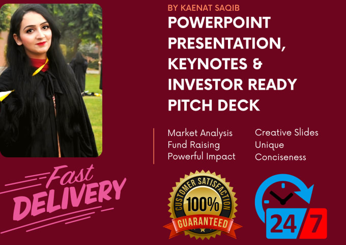 Gig Preview - Prepare powerpoint, keynotes and pitch deck in 2 days