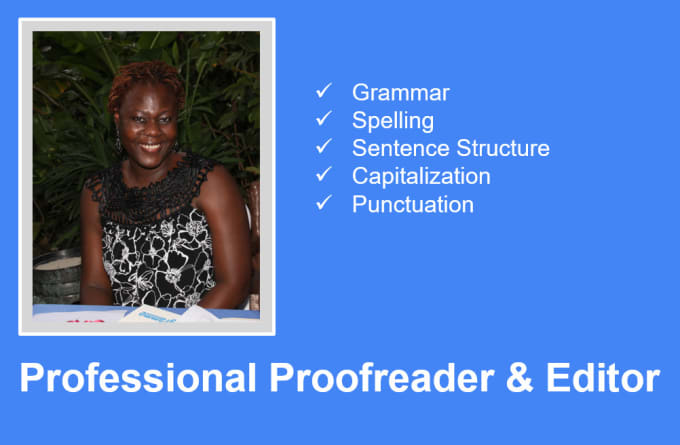 Gig Preview - Be your professional english proofreader and editor