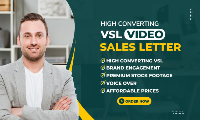 Gig Preview - Create a high converting vsl video sales letter