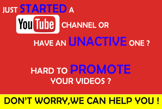 Gig Preview - Do organic youtube video boosting by social media promotion