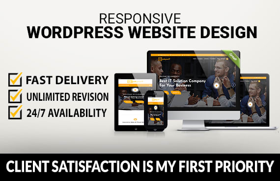 Gig Preview - Create professional business wordpress website design