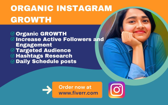 Gig Preview - Grow organic instagram followers for organically growth