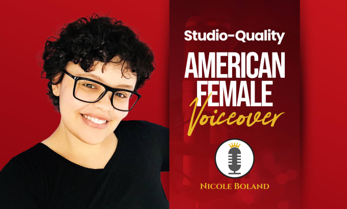 Gig Preview - Record a professional american female voiceover