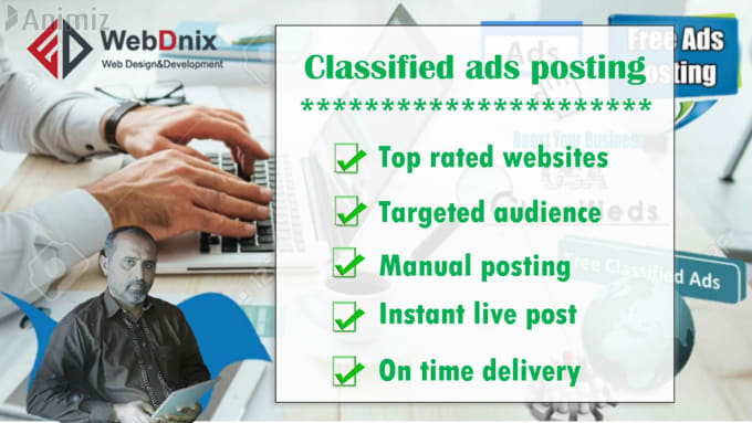 Gig Preview - Post ads on top 50 classified sites in 24 hours