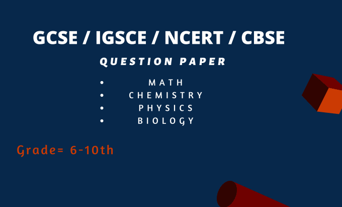 Gig Preview - Make tricky and conceptual questions on physics, chemistry and biology