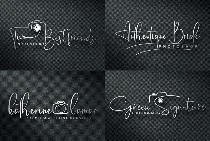 Gig Preview - Design photography logo watermark or signature