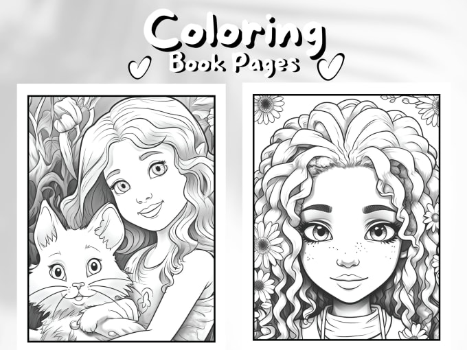 Gig Preview - Make grayscale coloring book for adults and kids