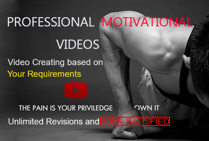 Bestseller - do unique motivational and inspirational video for youtube