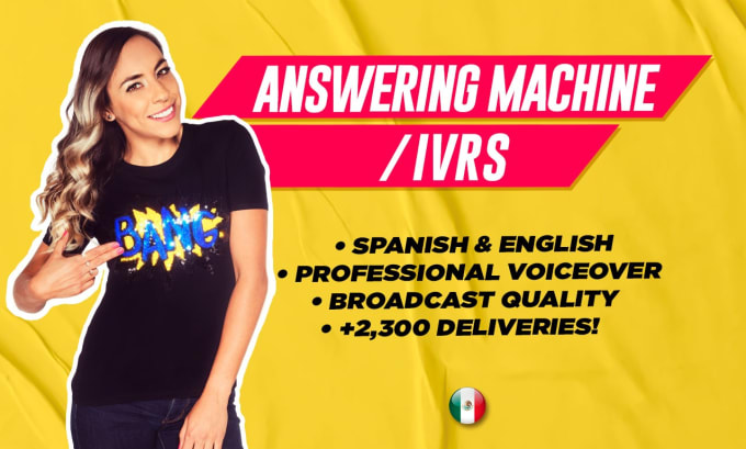 Gig Preview - Record your answering machine and ivrs in spanish or english