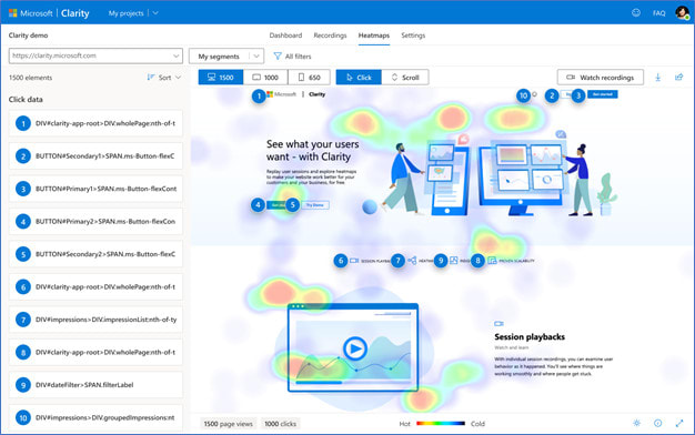 Gig Preview - Setup microsoft clarity analytics tool for free website heatmaps, session record