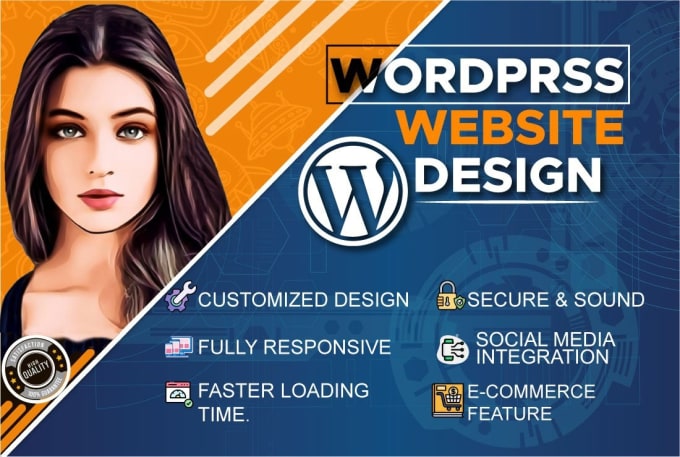 Gig Preview - Create responsive professional wordpress website design or blog site