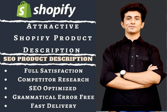 Gig Preview - Do professional shopify product listing and data entry