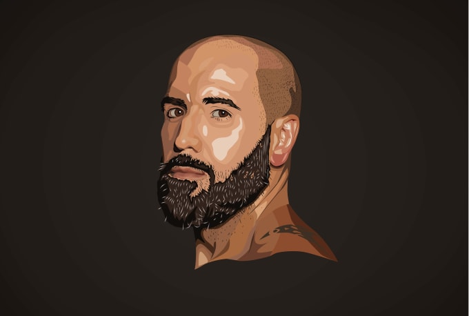 Gig Preview - Make digital portrait art in a beautiful vector style