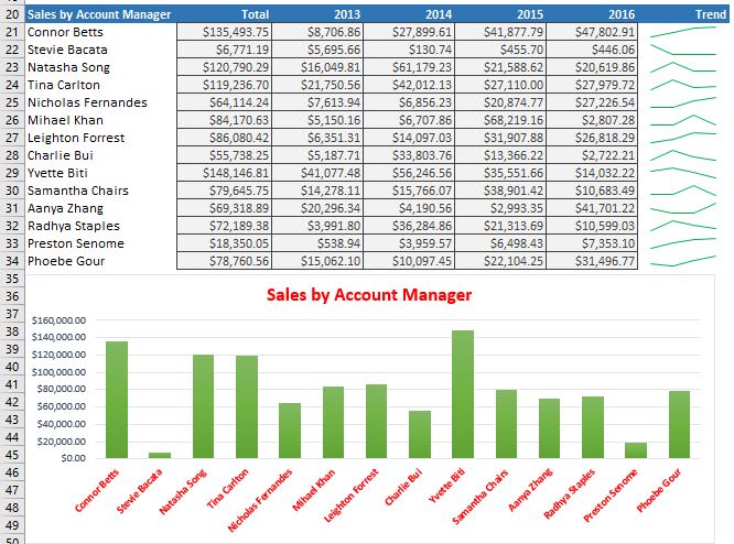 Gig Preview - Create excel graphs, pivot tables and dashboards