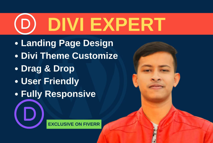 Gig Preview - Be your divi expert for wordpress divi website with divi theme, customization