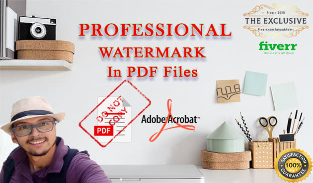 Gig Preview - Edit and add watermark to your PDF files