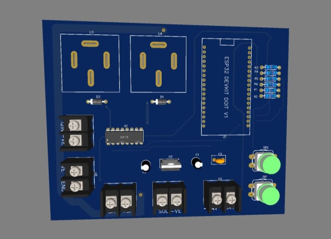 Gig Preview - Design schematics, pcb in proteus,eagle or easy eda in 24hrs