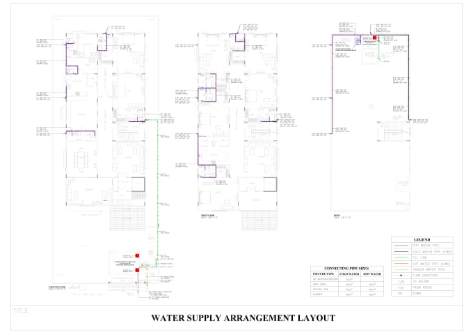 Gig Preview - Provide plumbing design, 2d and 3d drawings