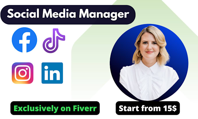 Gig Preview - Get social media management, social media manager, social media marketing