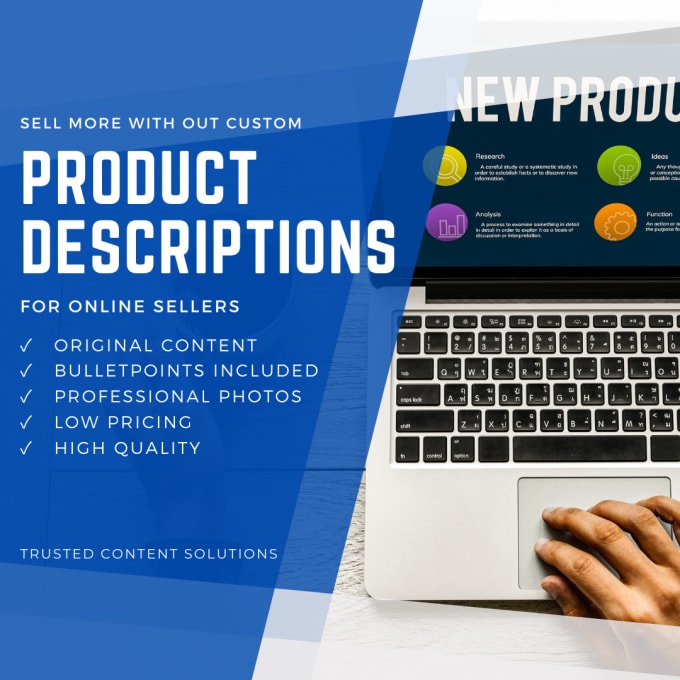 Gig Preview - Write excellent product descriptions