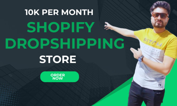 Gig Preview - Build a high converting dropshipping shopify store website