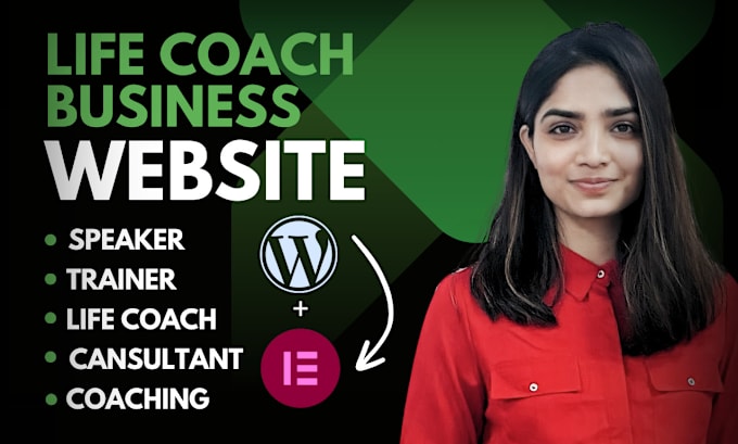 Gig Preview - Design life coaching website, wordpress website for coach or consulting