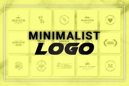 Gig Preview - Design professional minimalist logo