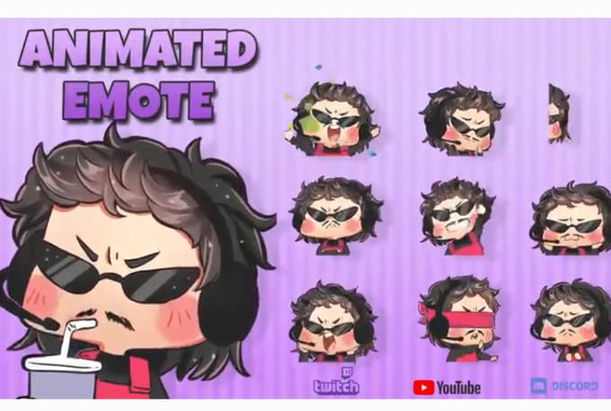 Gig Preview - Make insanely cute animated emote for kick, twitch