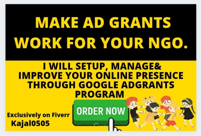 Gig Preview - Setup google grants, create converting fundraising ads