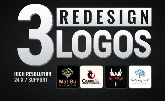 Gig Preview - Do redesign logo, edit, modify, or vectorize design